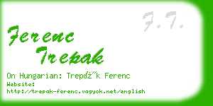 ferenc trepak business card